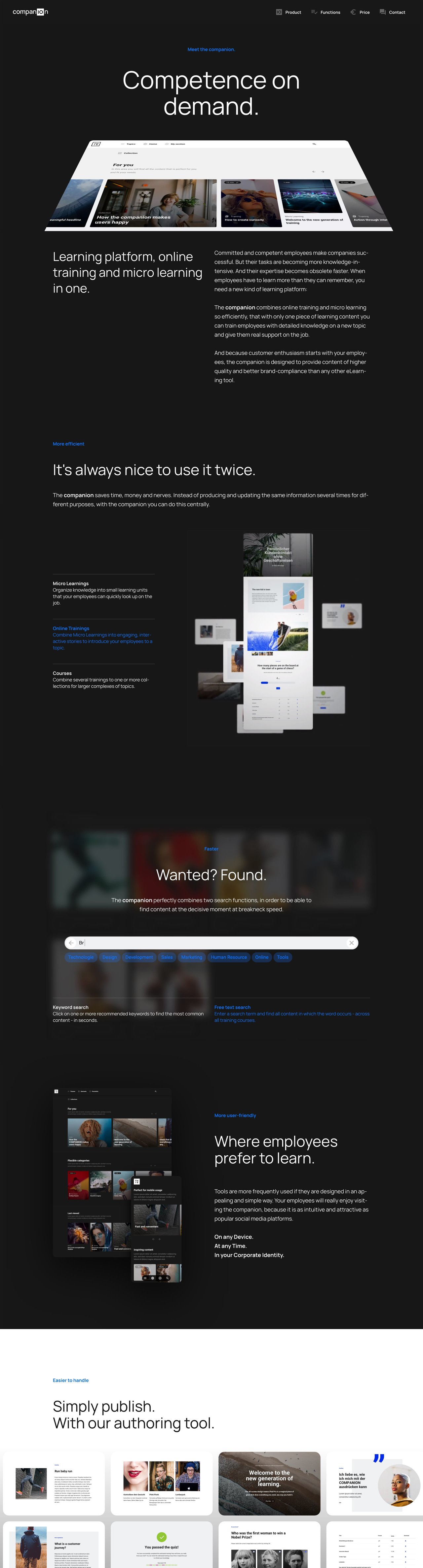 Companion Website Screenshot