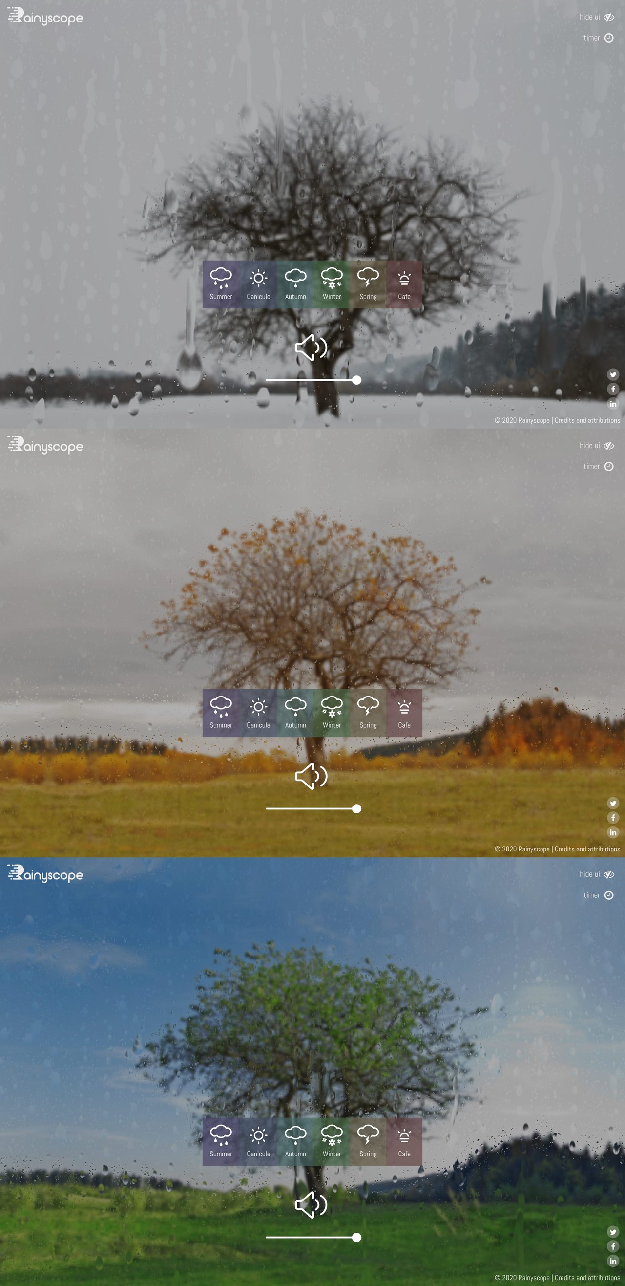Rainyscope Website Screenshot