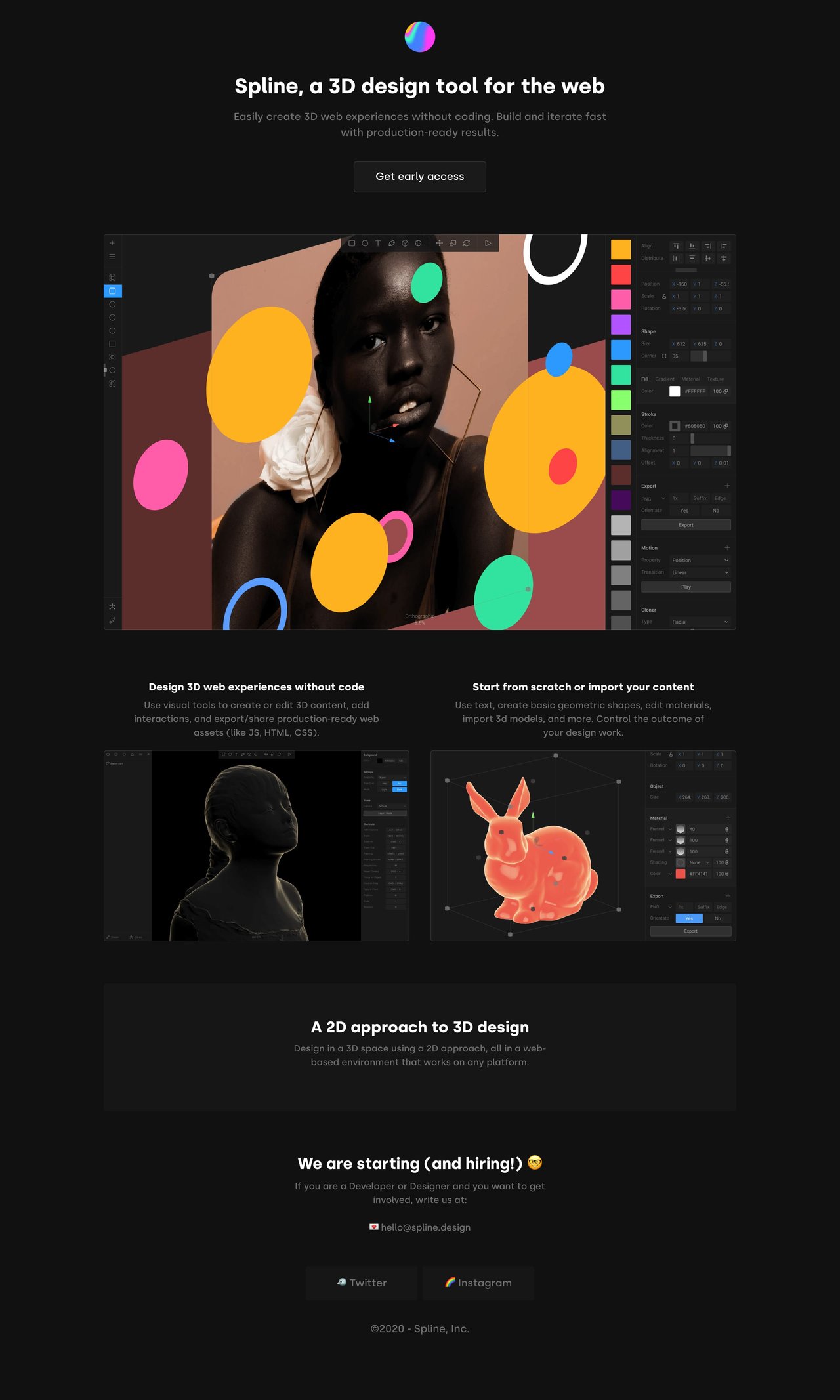 Spline Website Screenshot