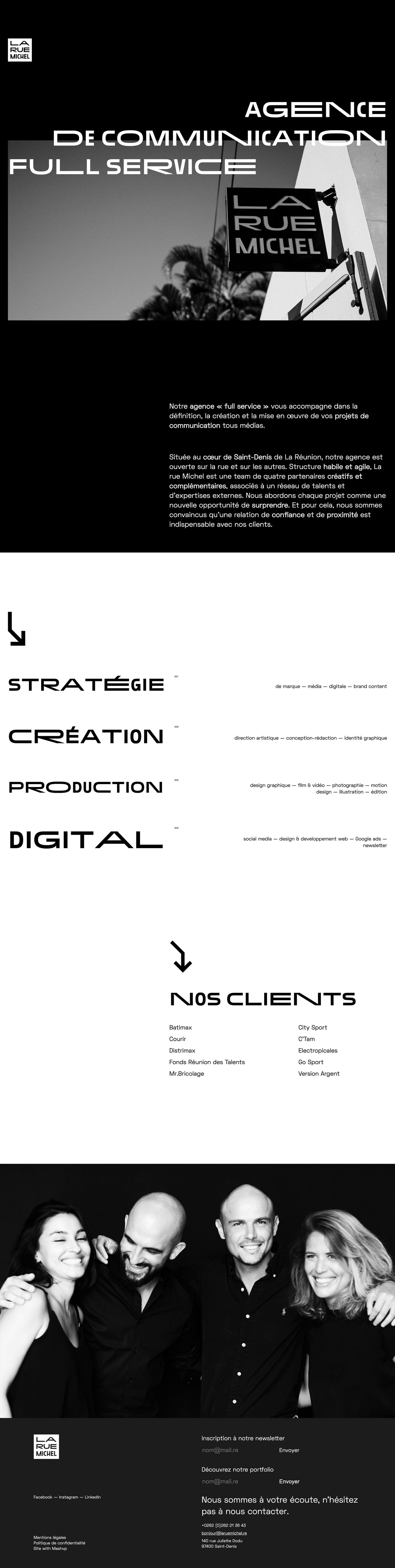 La rue Michel Website Screenshot