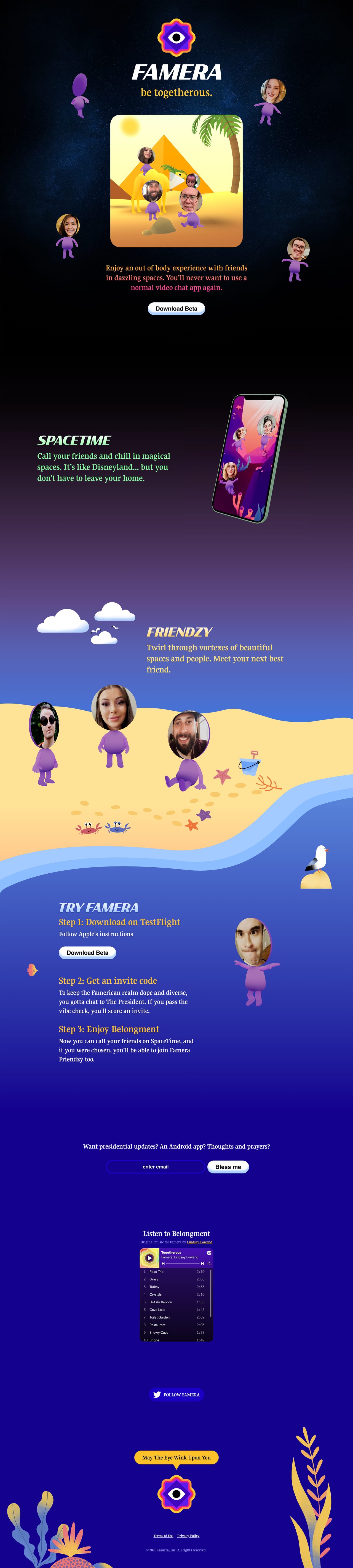 Famera Website Screenshot