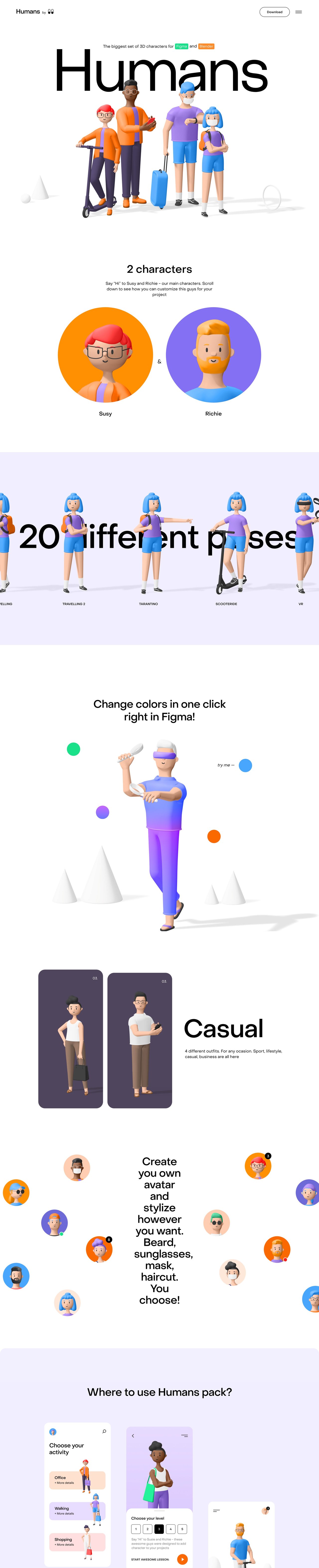 Humans Website Screenshot