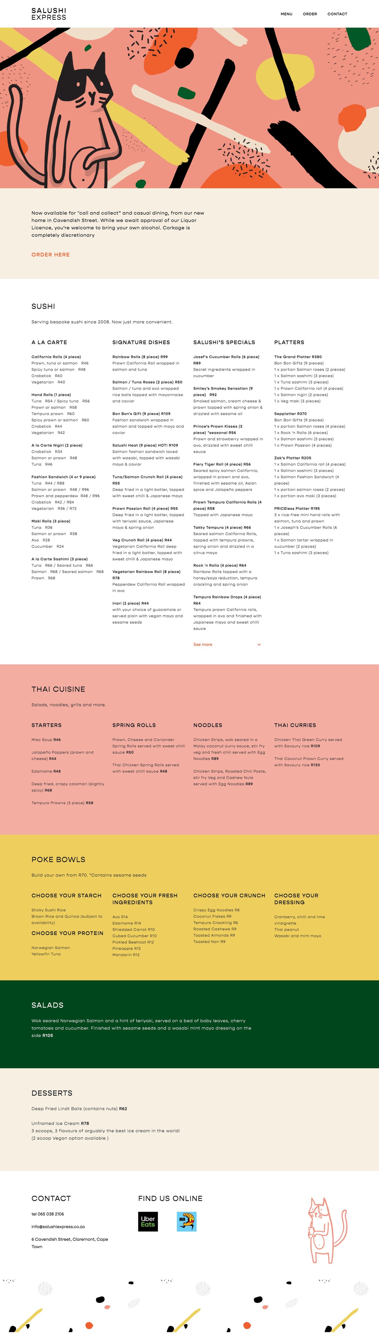 Salushi Express Website Screenshot