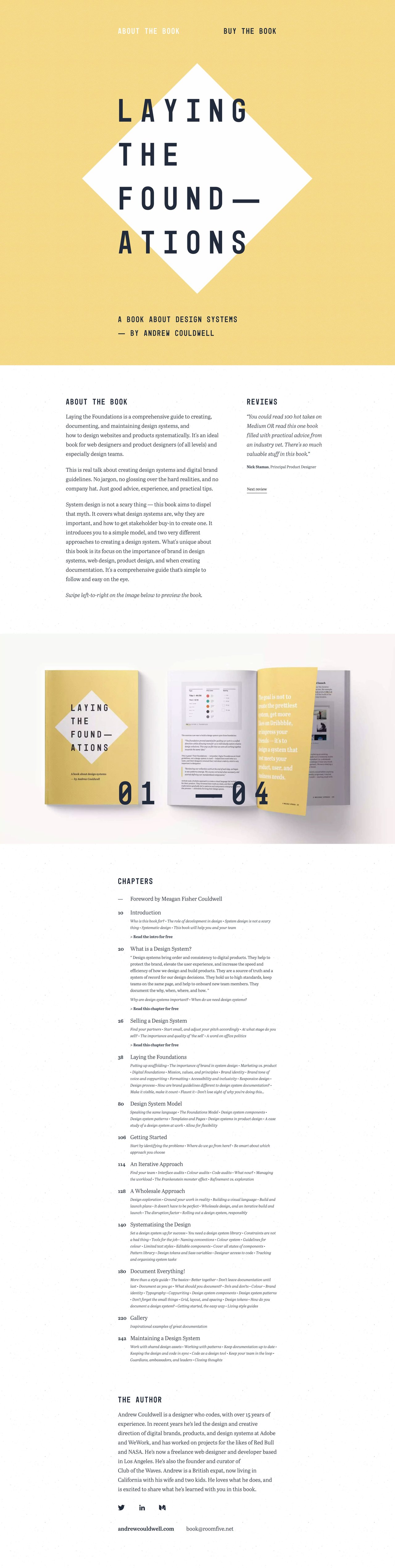 Laying The Foundations Website Screenshot