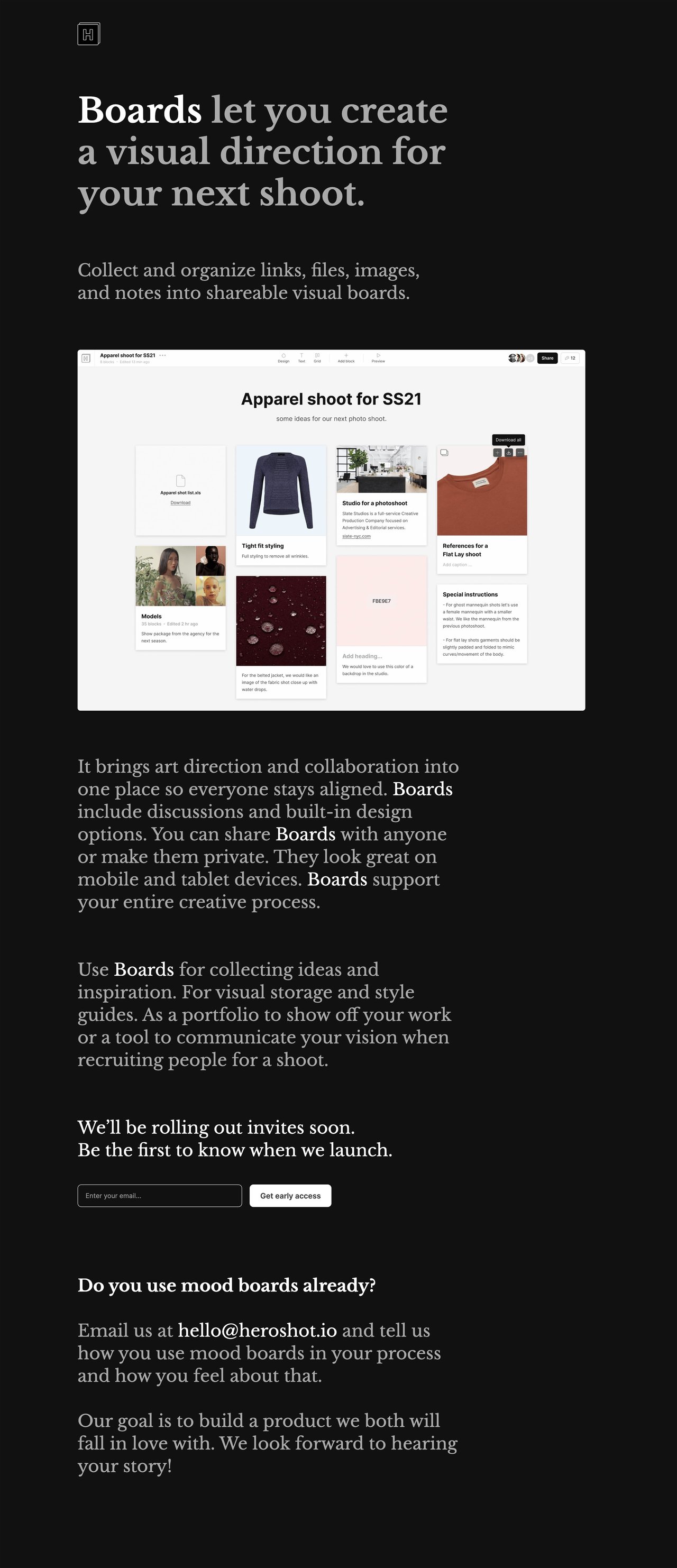 Boards Website Screenshot