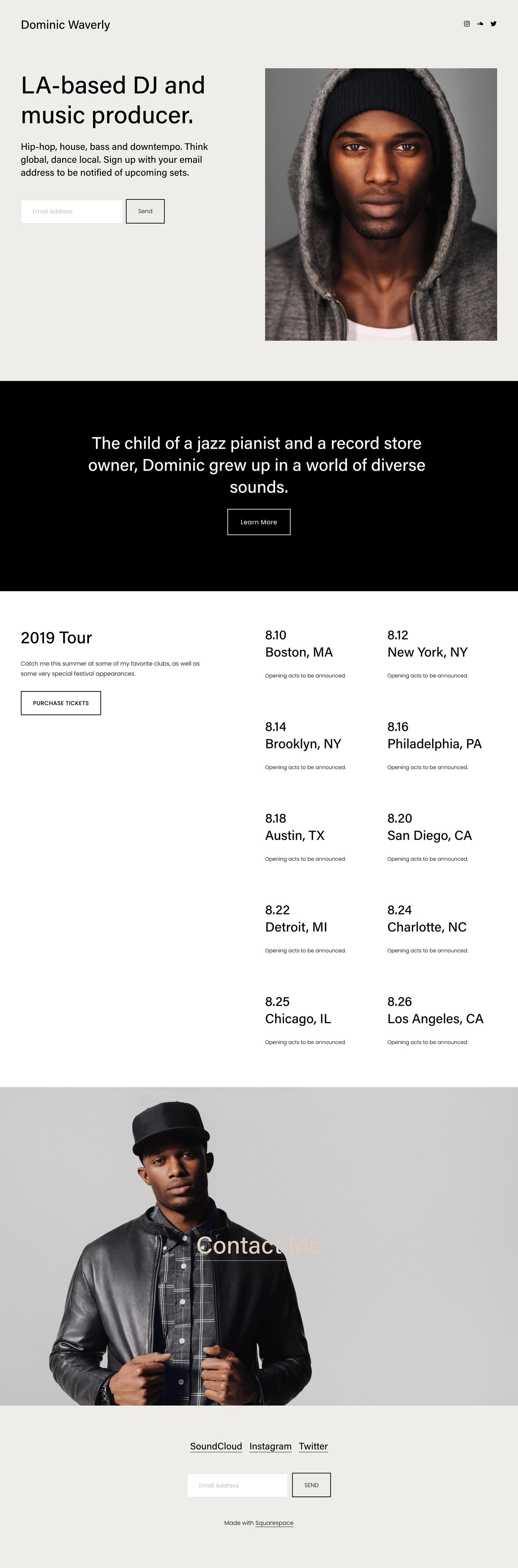 Waverly Website Screenshot