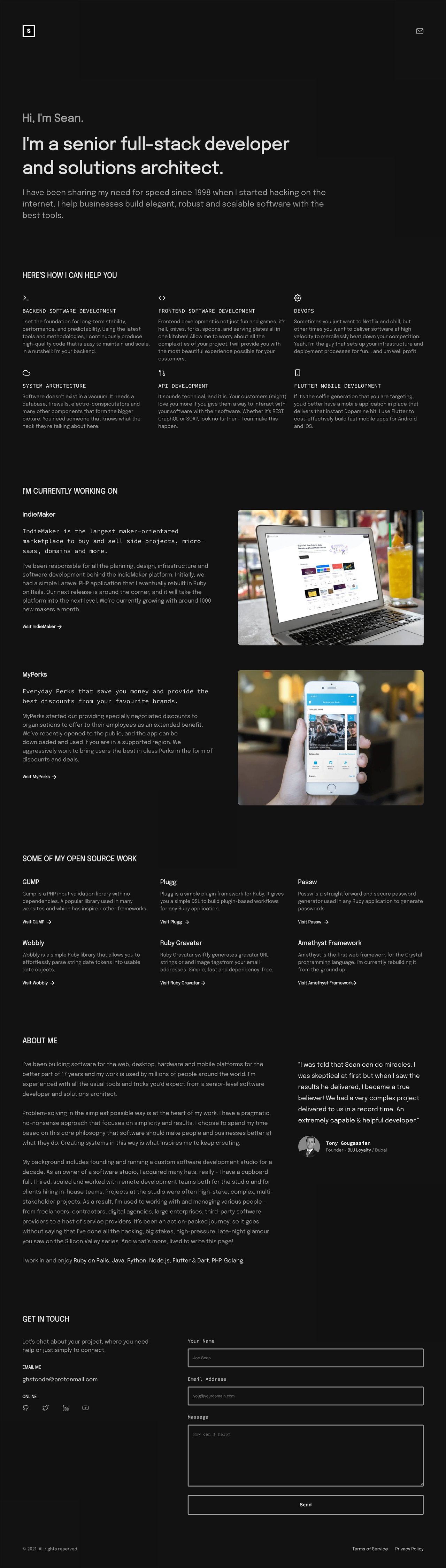 ghstcode Website Screenshot