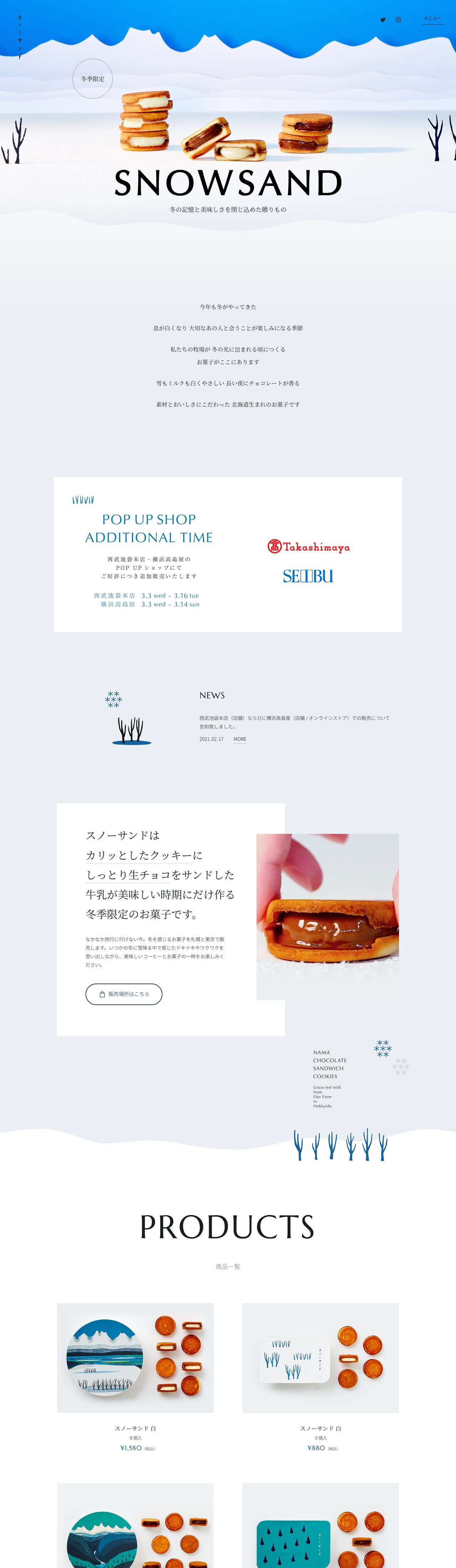 Snow Sand Website Screenshot