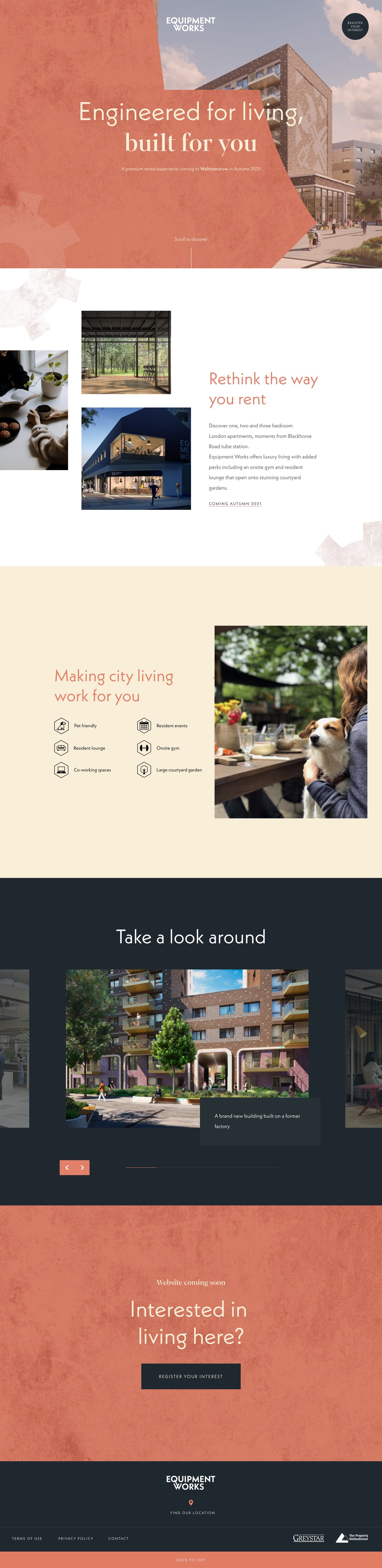 Equipment Works Website Screenshot