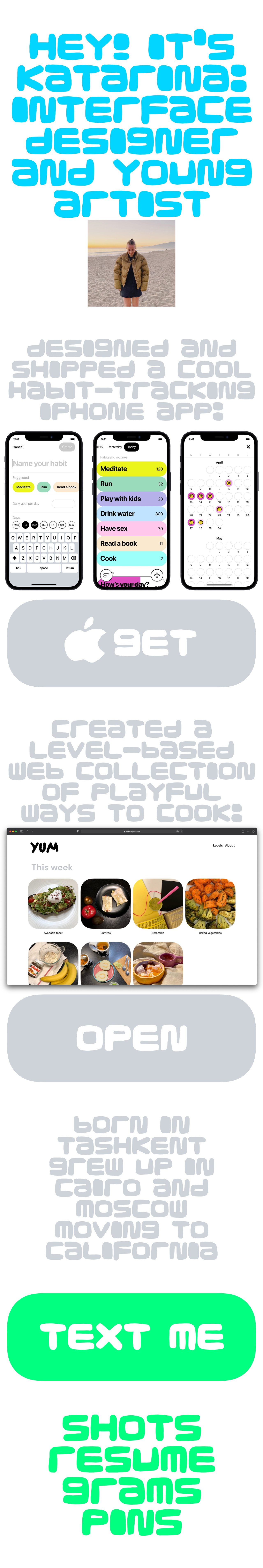 Katarina Markina Website Screenshot