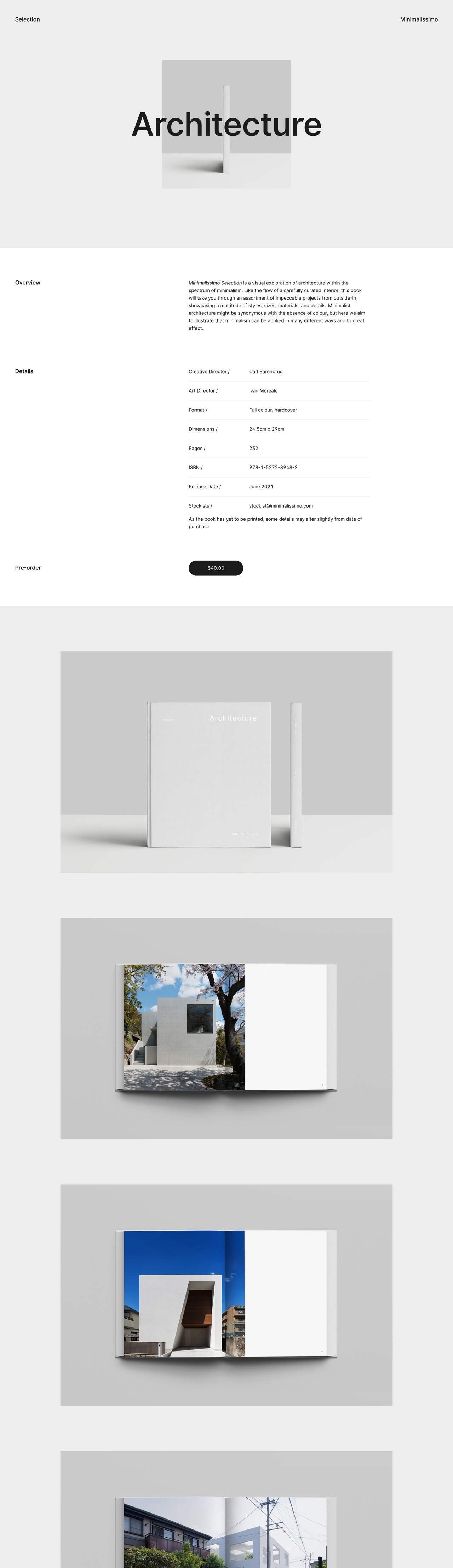 Minimalissimo – Selection Website Screenshot
