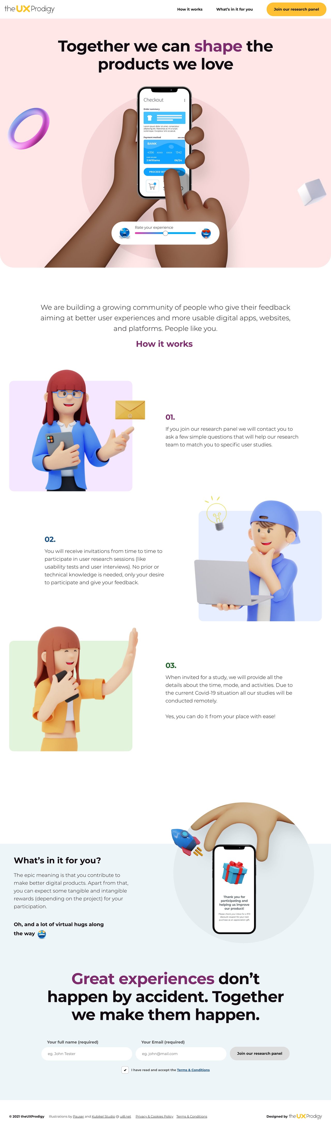 Research Panel Website Screenshot