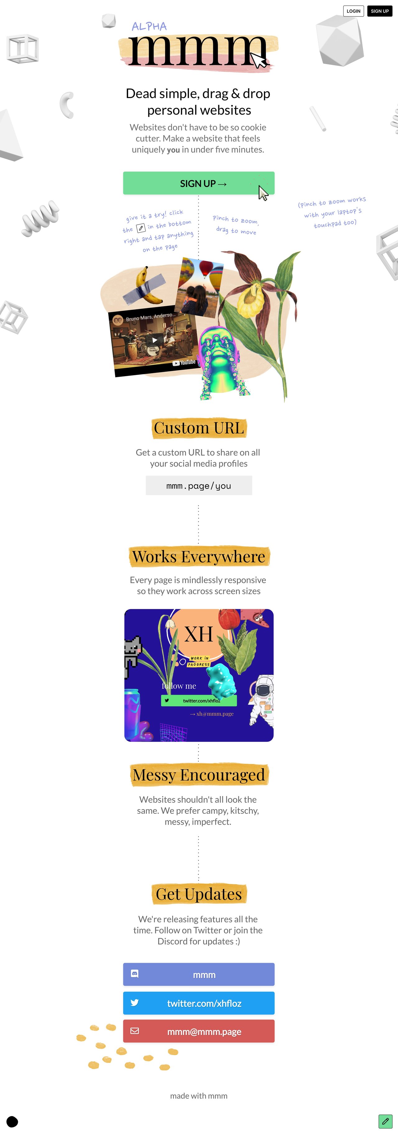 mmm Website Screenshot