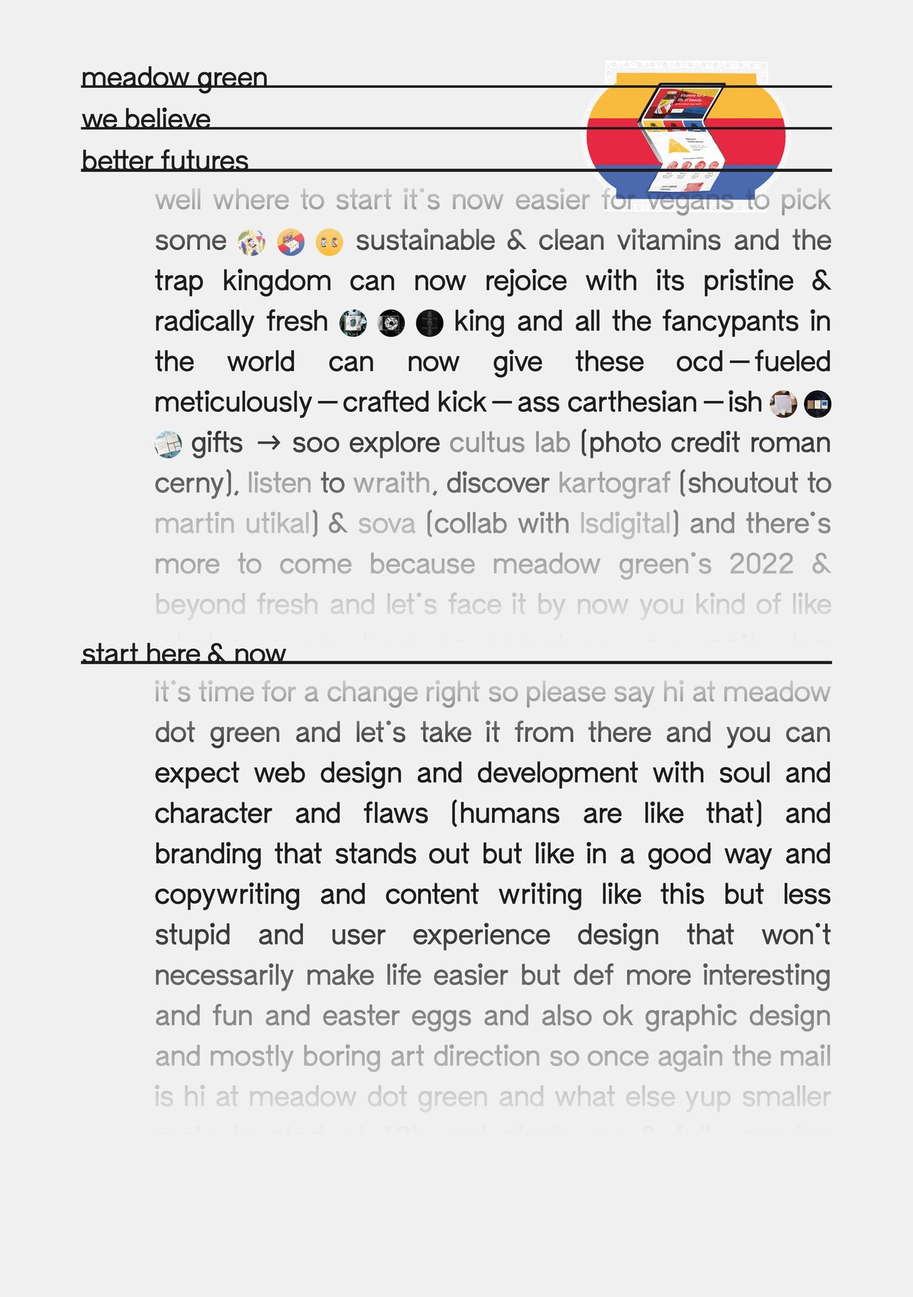 meadow green Website Screenshot