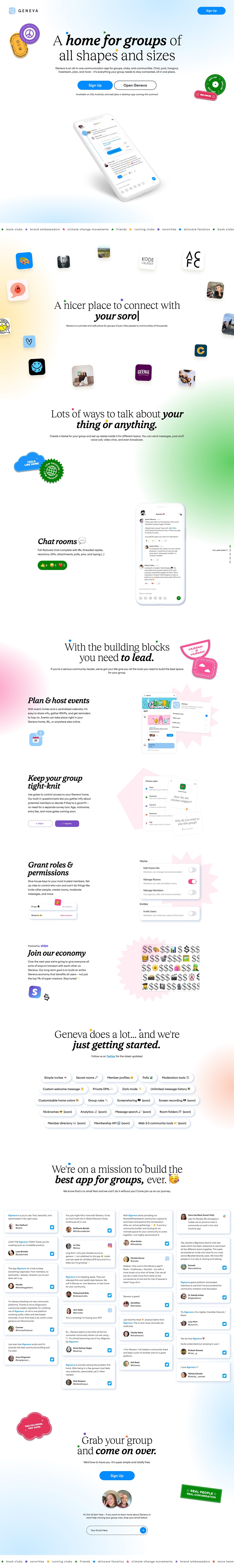 Geneva Website Screenshot