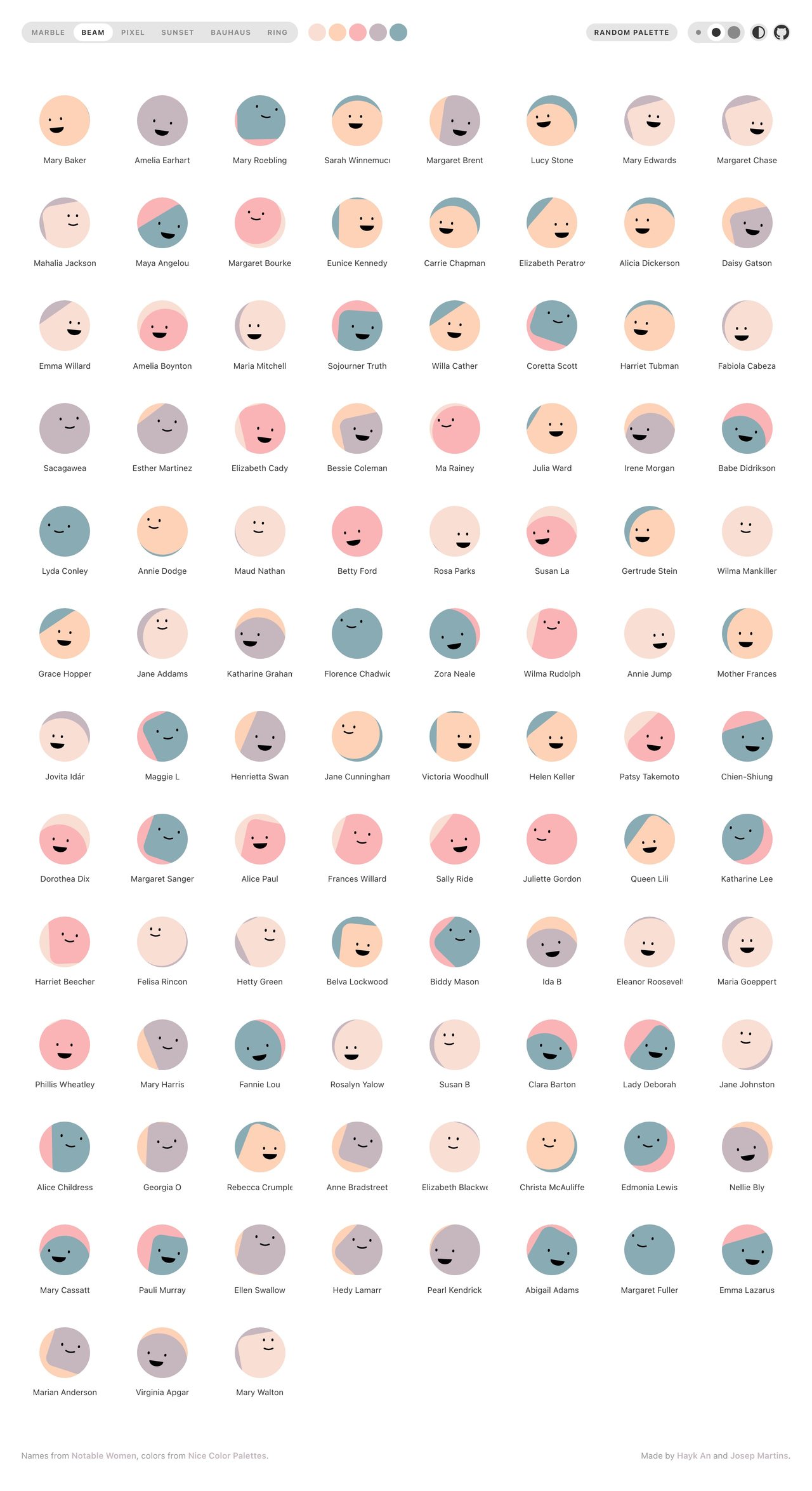 Boring Avatars Website Screenshot