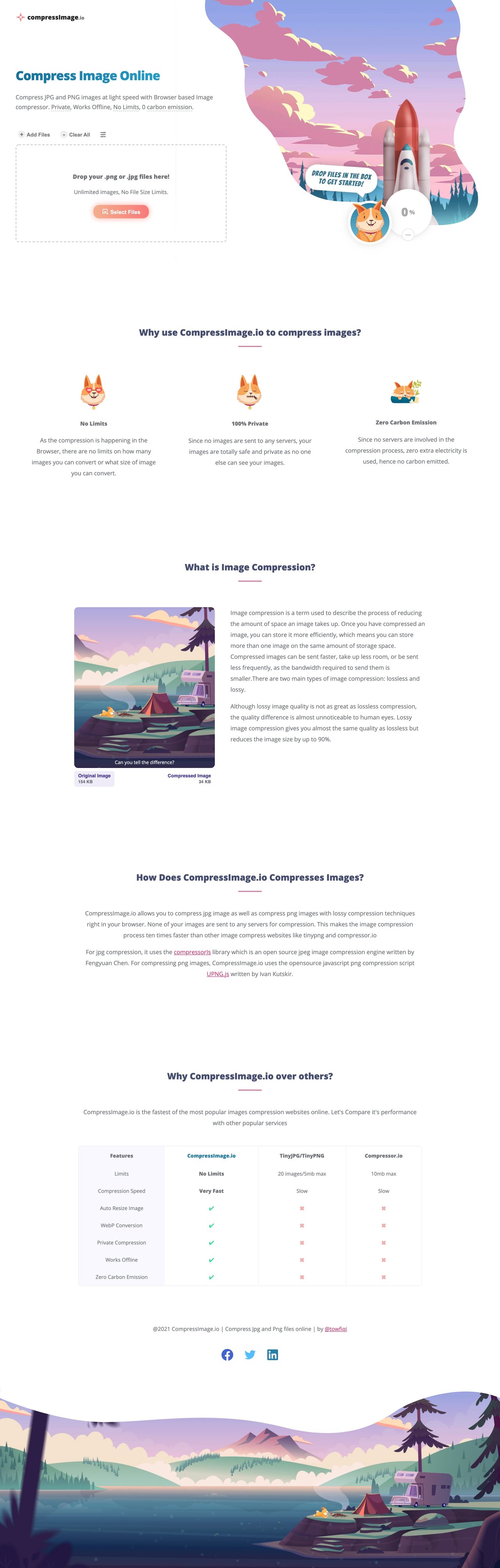 Compress Image Online Website Screenshot