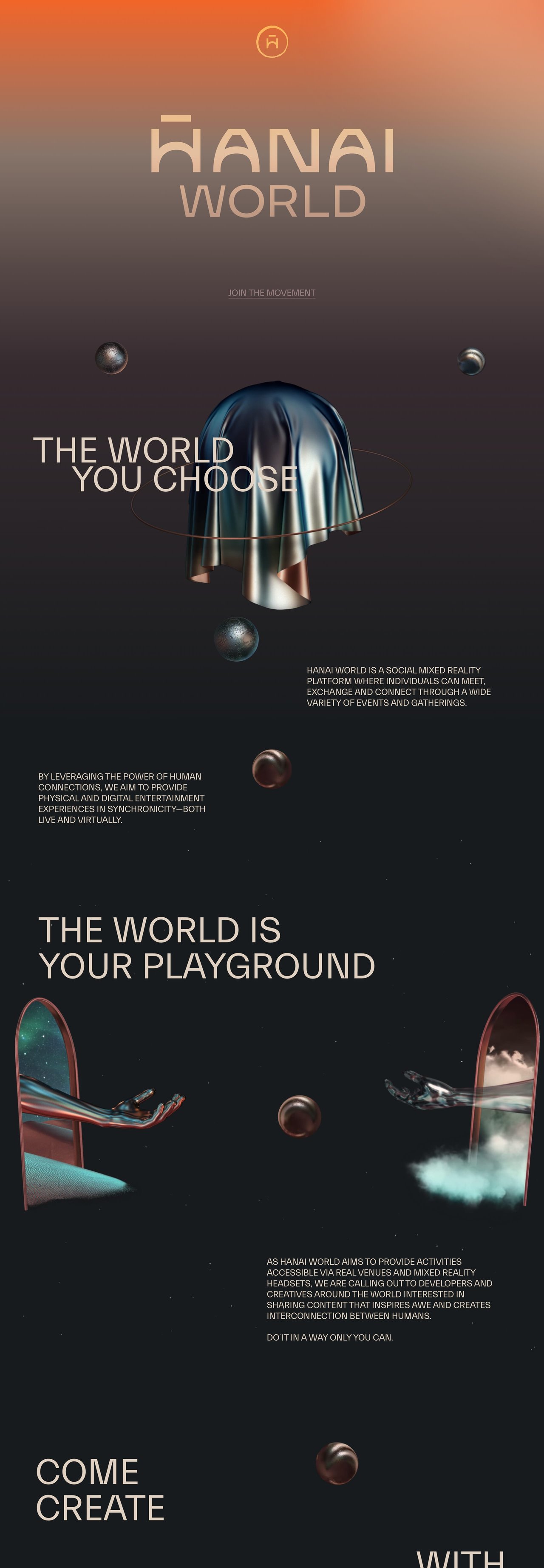 Hanai World Website Screenshot