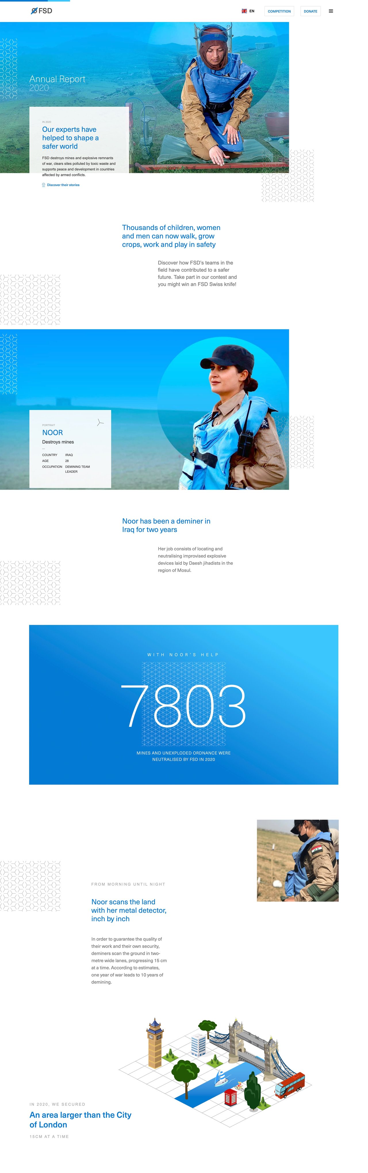 FSD 2020 Annual Report Website Screenshot