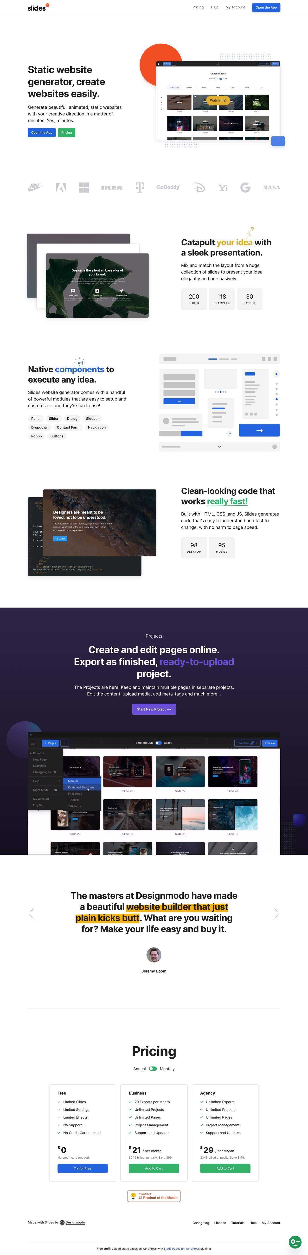 Designmodo Slides Website Screenshot