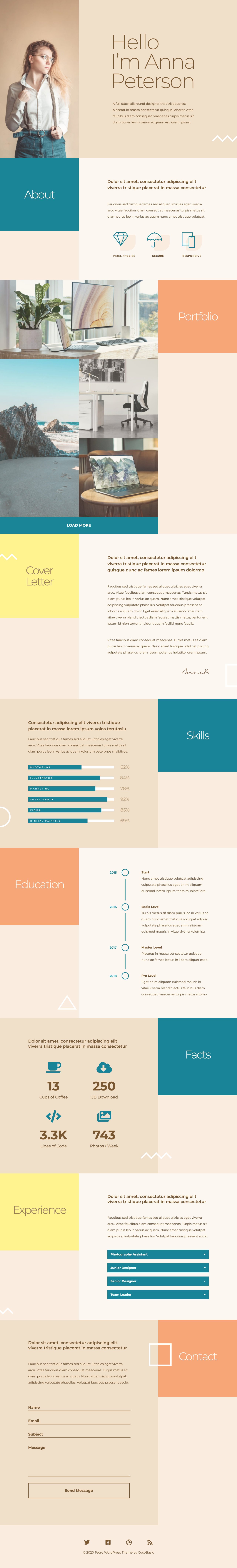 Teoro Website Screenshot