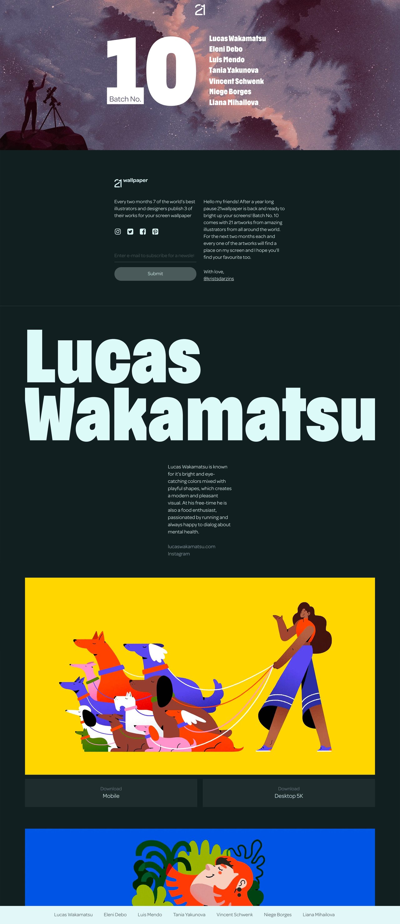 21wallpaper Website Screenshot