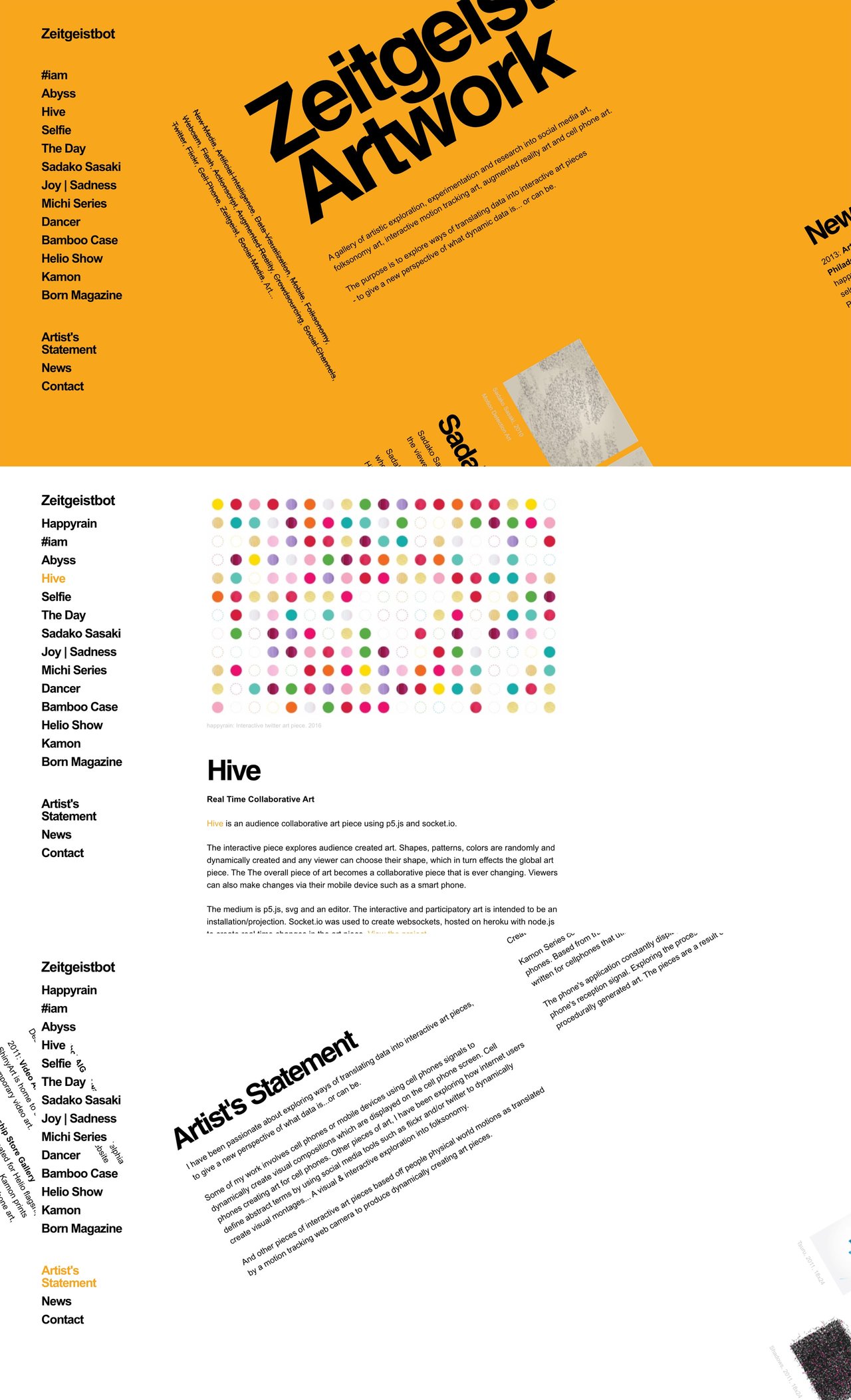 Zeitgeistbot Website Screenshot