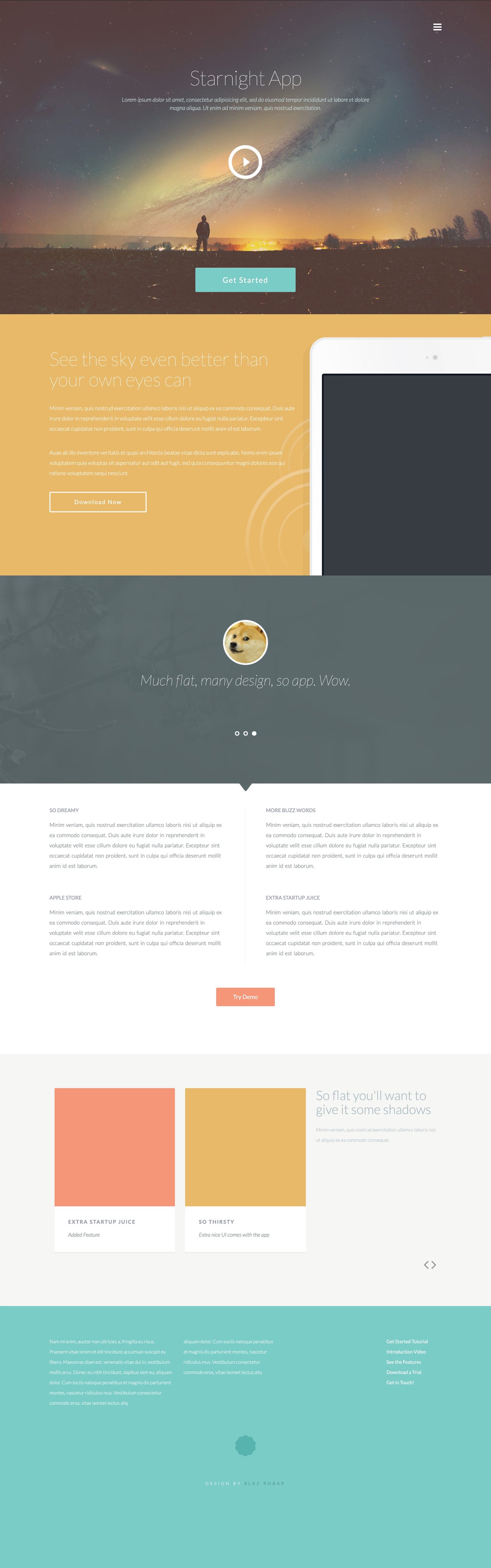 Starnight Website Screenshot