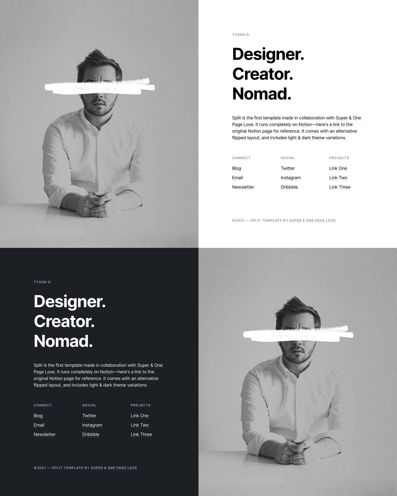 Split Website Screenshot