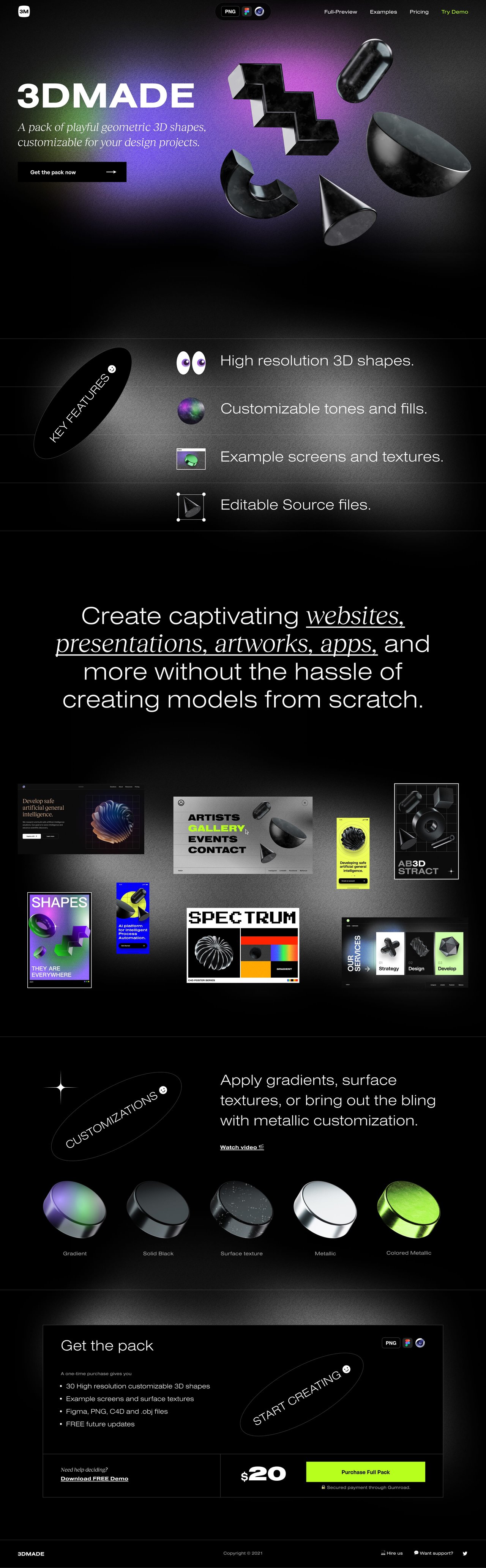 3DMADE Website Screenshot