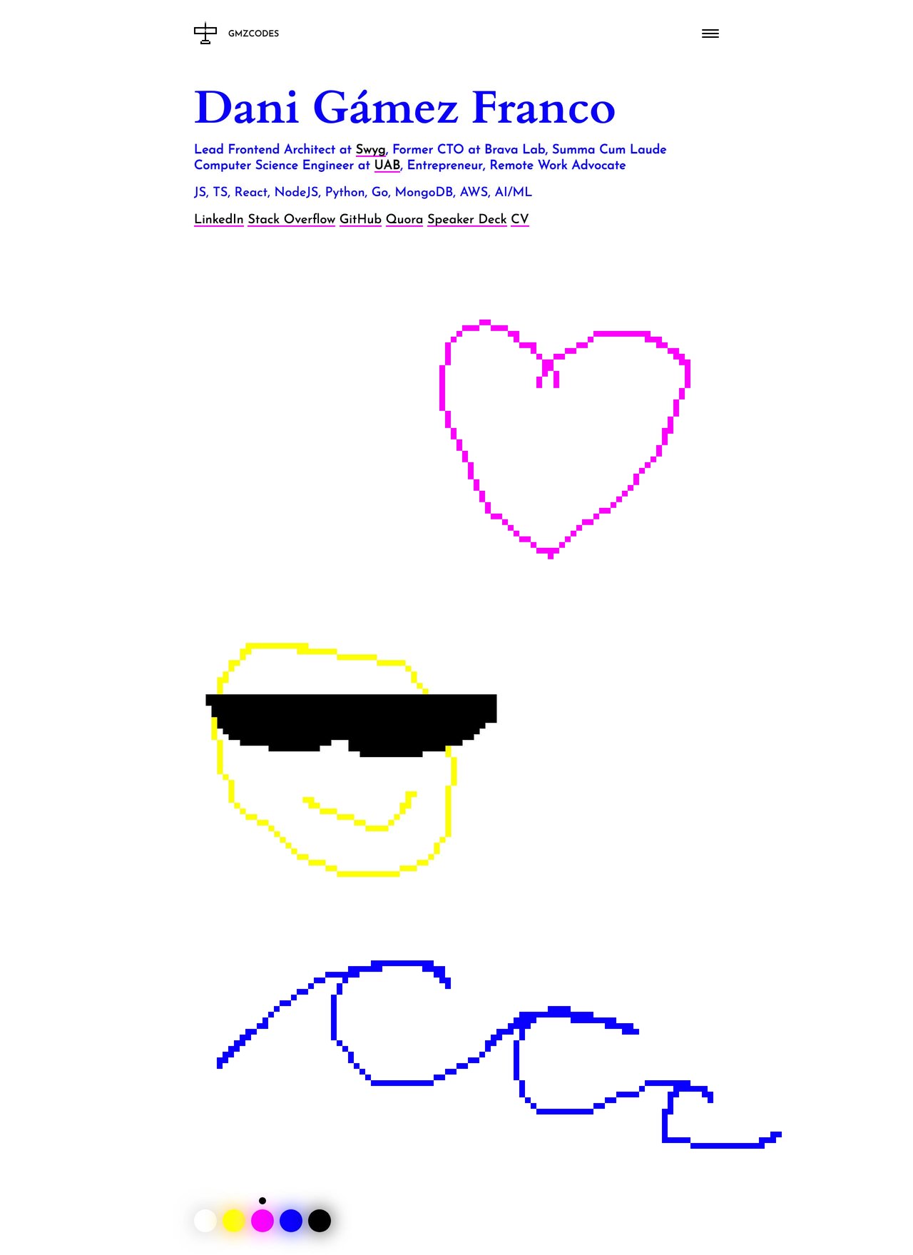 GMZcodes Website Screenshot