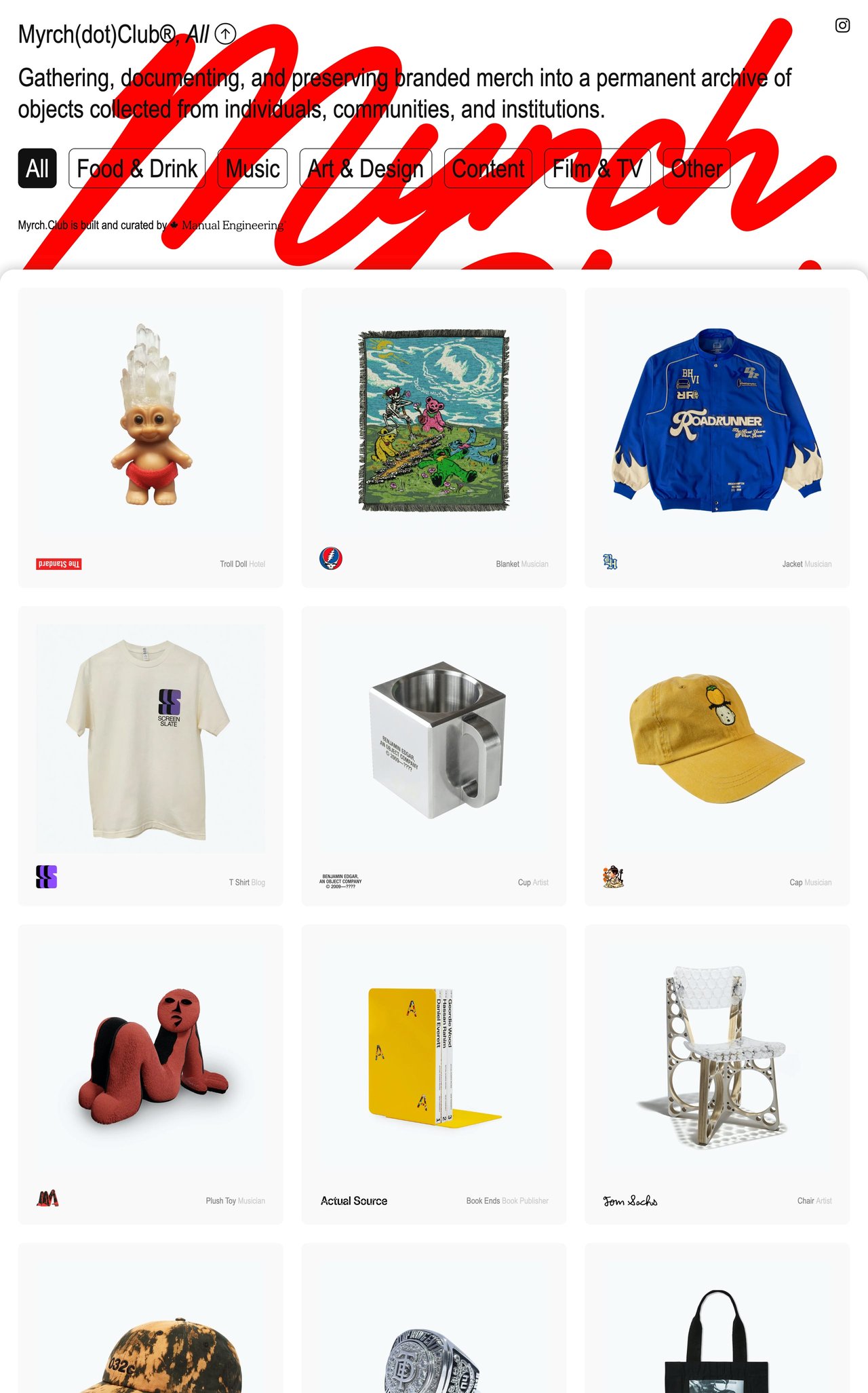 Myrch Club Website Screenshot