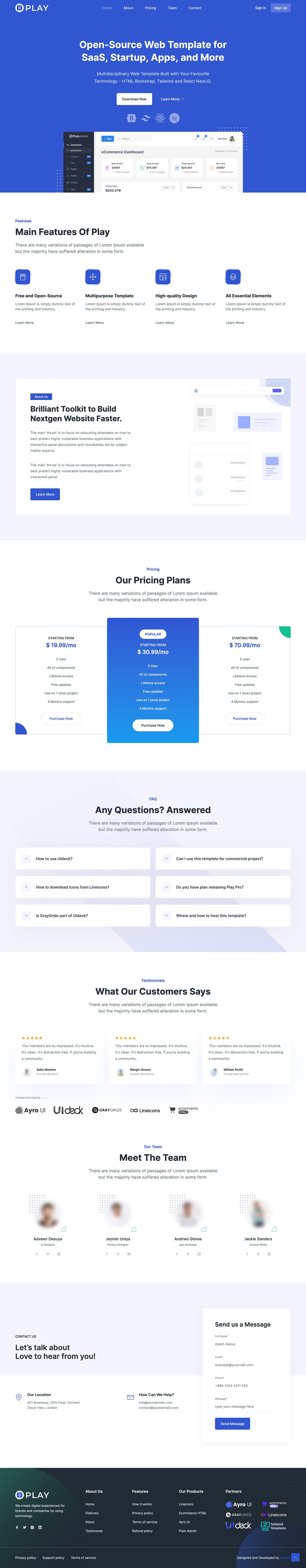 Play Website Screenshot