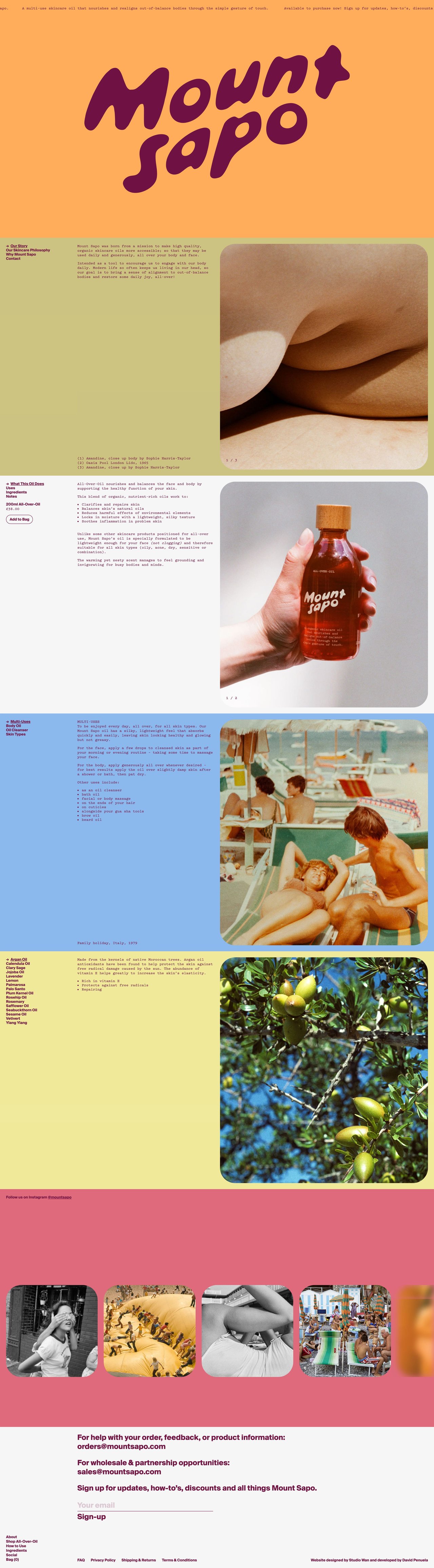 Mount Sapo Website Screenshot