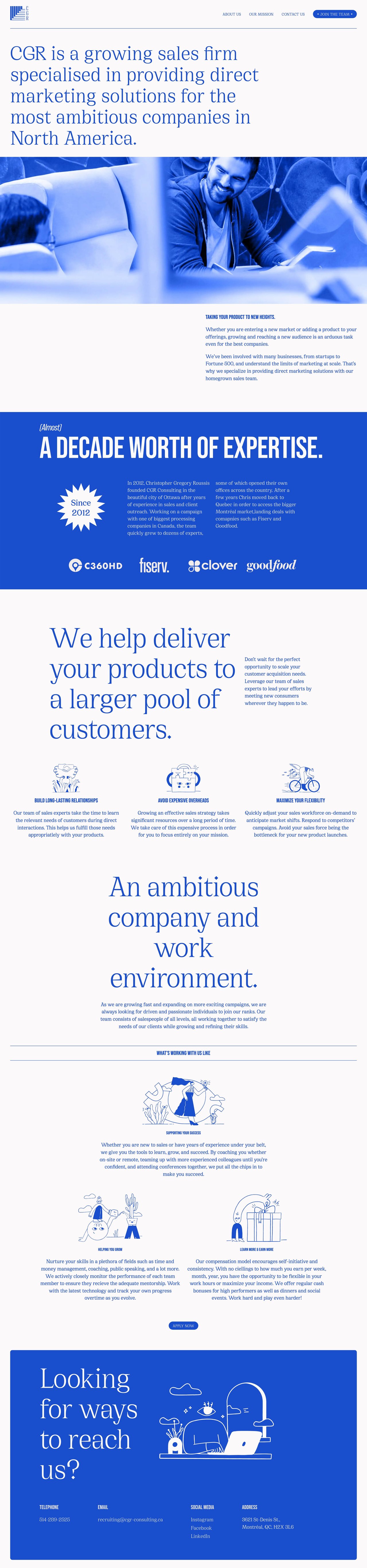 CGR Consulting Website Screenshot