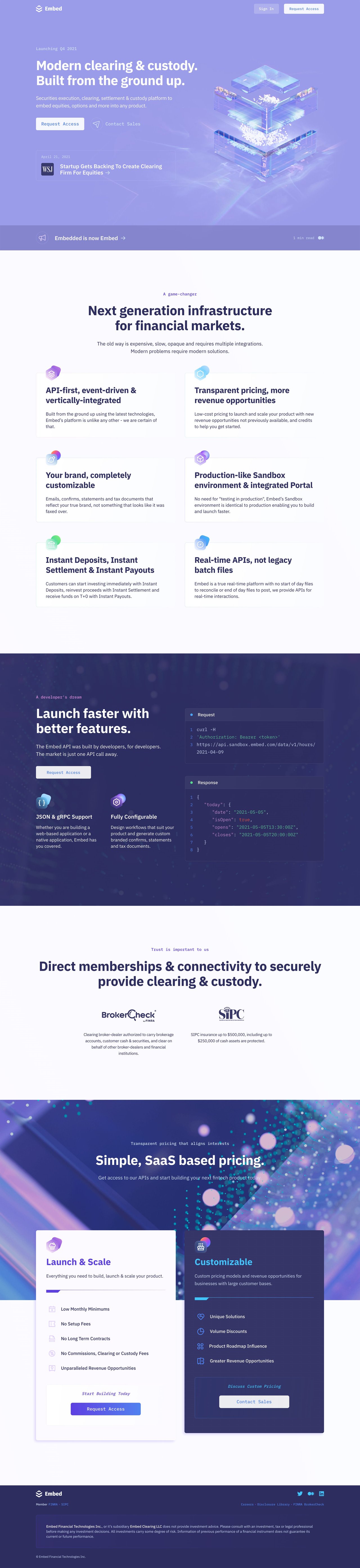 Embed Website Screenshot