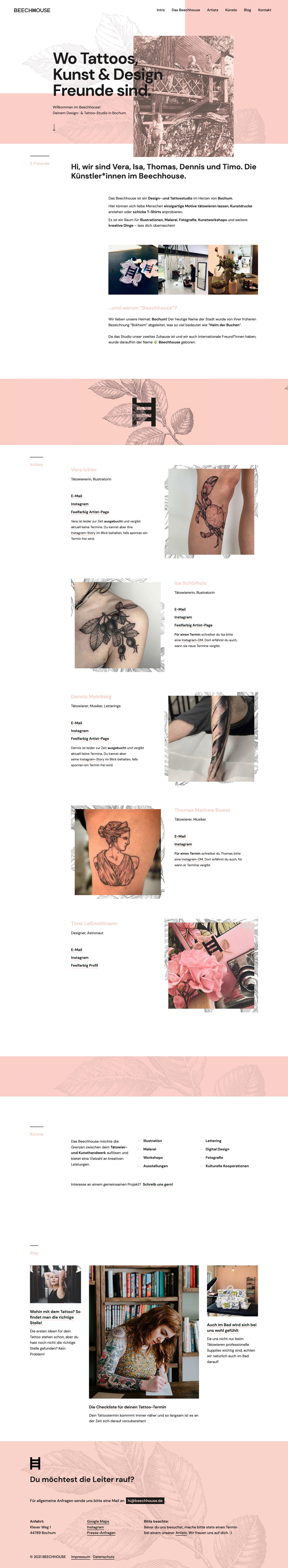 Beechhouse Website Screenshot