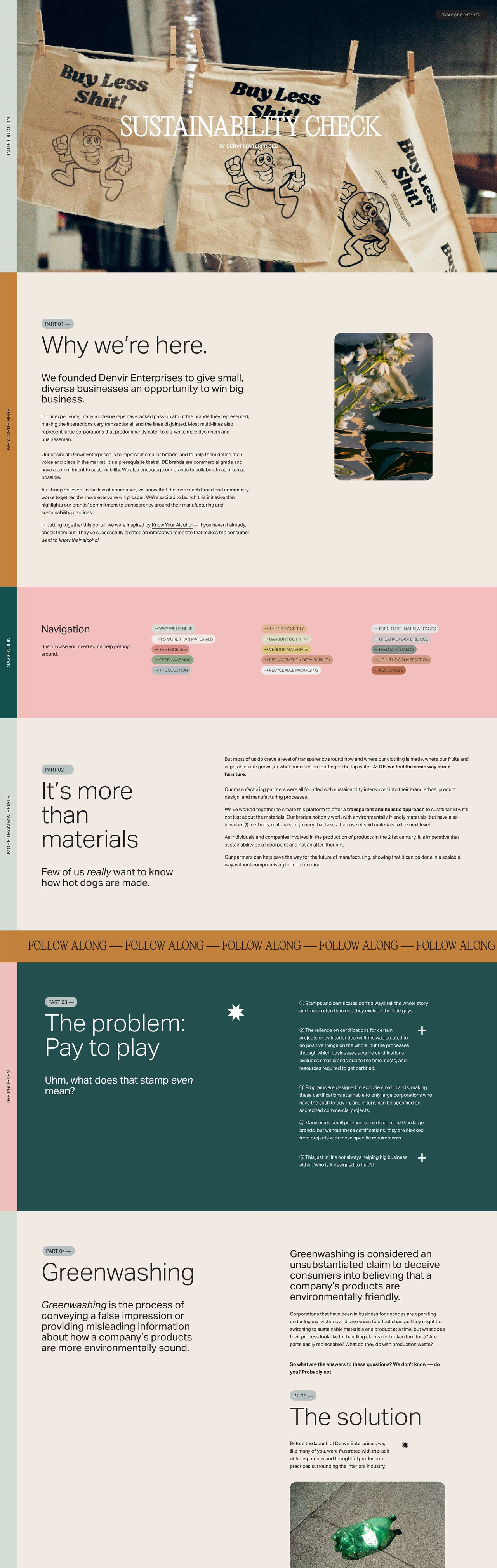 Sustainability Check Website Screenshot