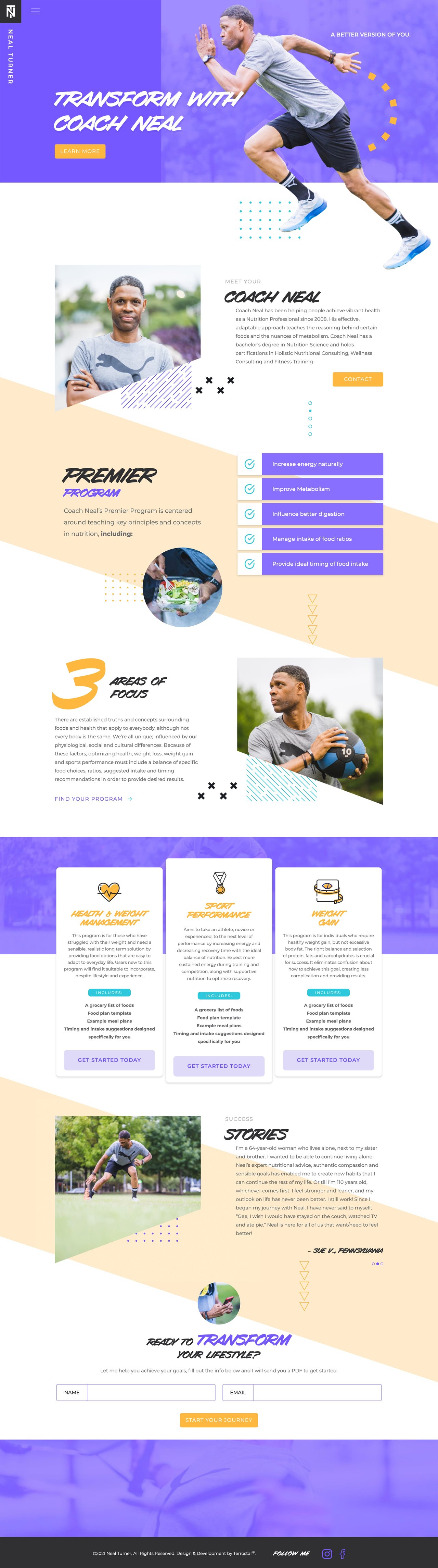 Neal Turner Website Screenshot