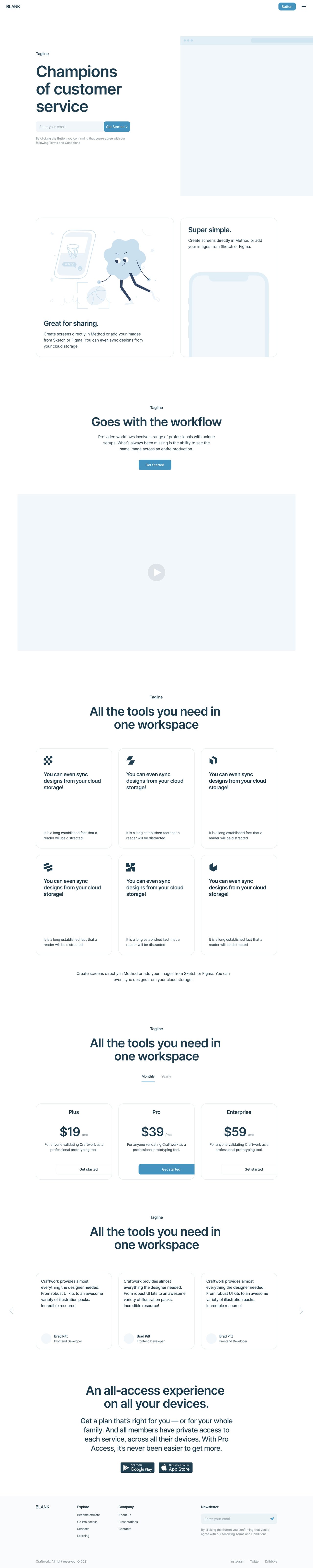Blank Website Screenshot
