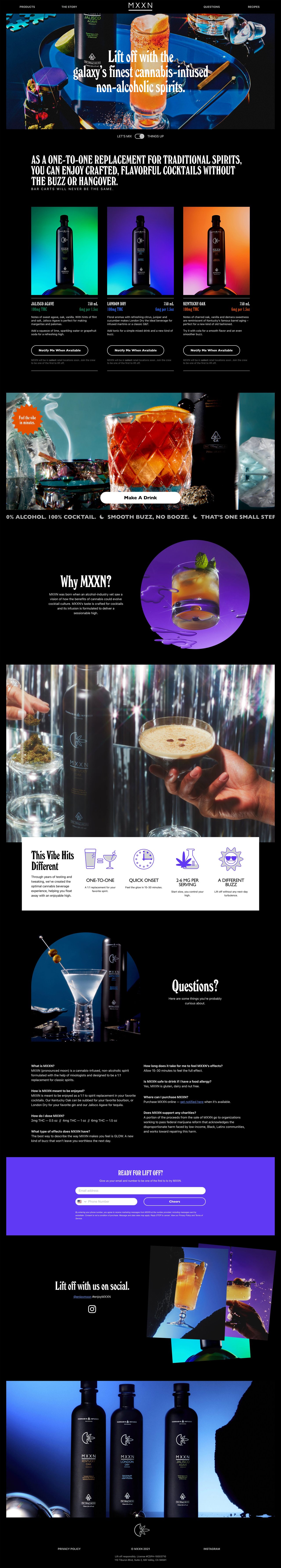 MXXN Website Screenshot