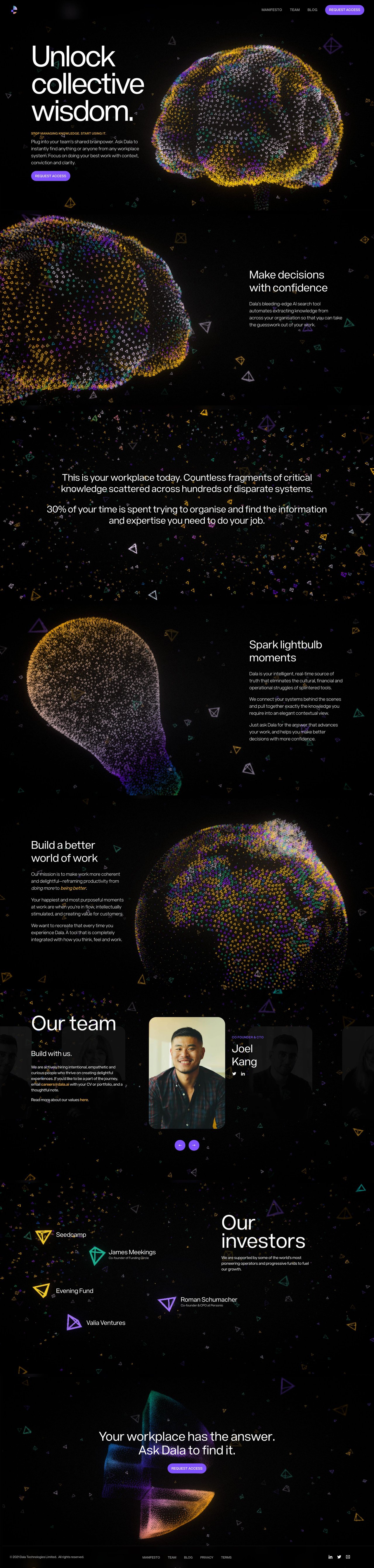 Dala Website Screenshot