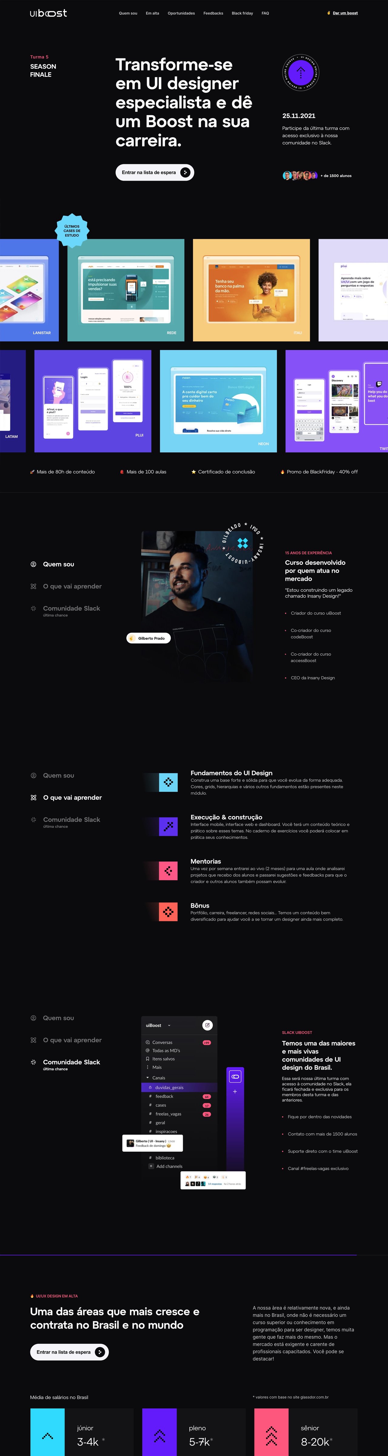 uiBoost Website Screenshot