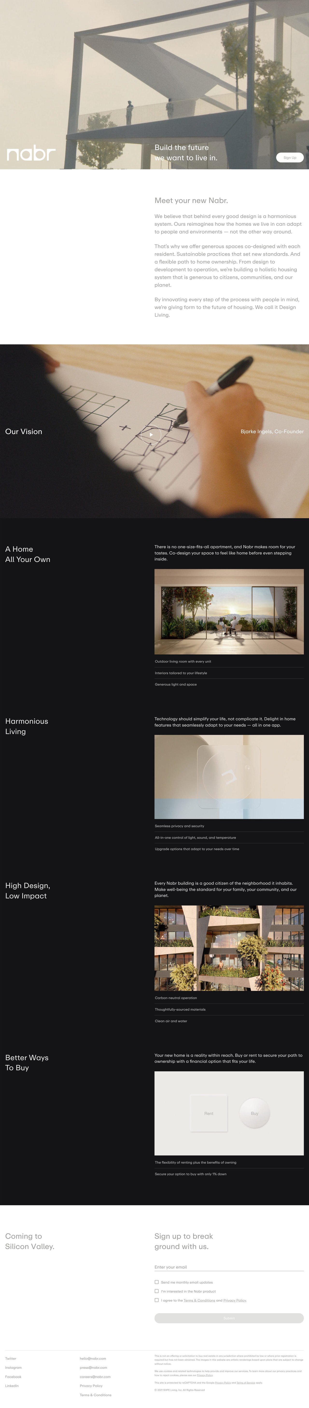 Nabr Website Screenshot