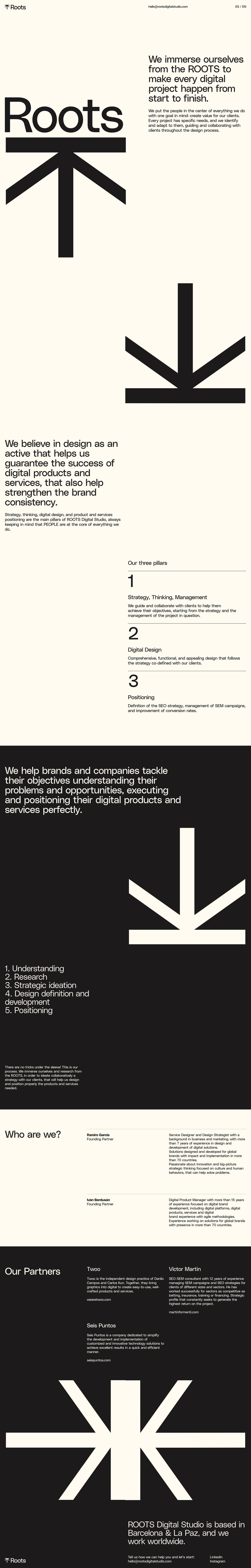 Roots Digital Studio Website Screenshot