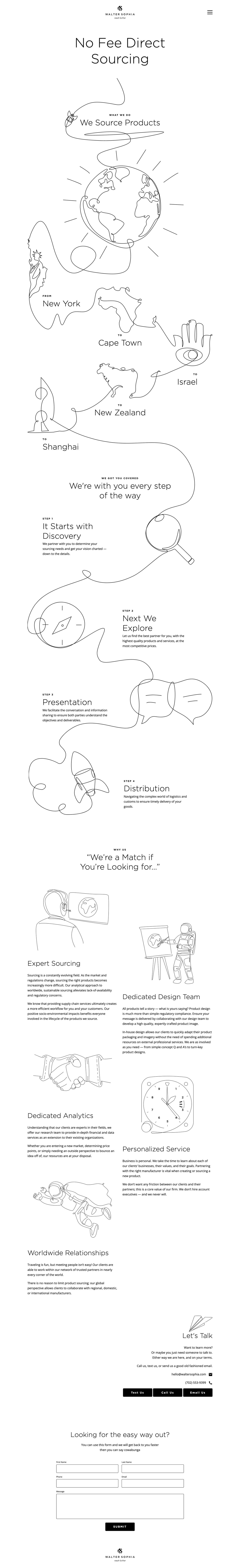 Walter Sophia Website Screenshot