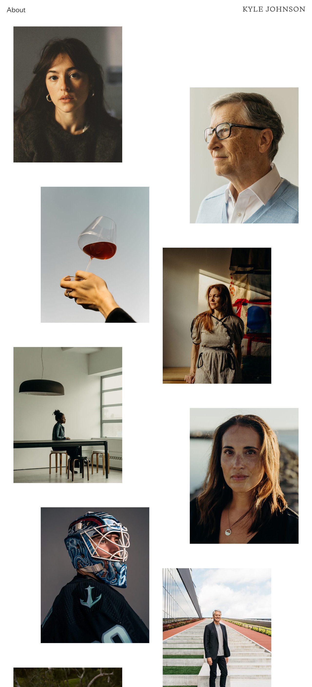 Kyle Johnson Website Screenshot