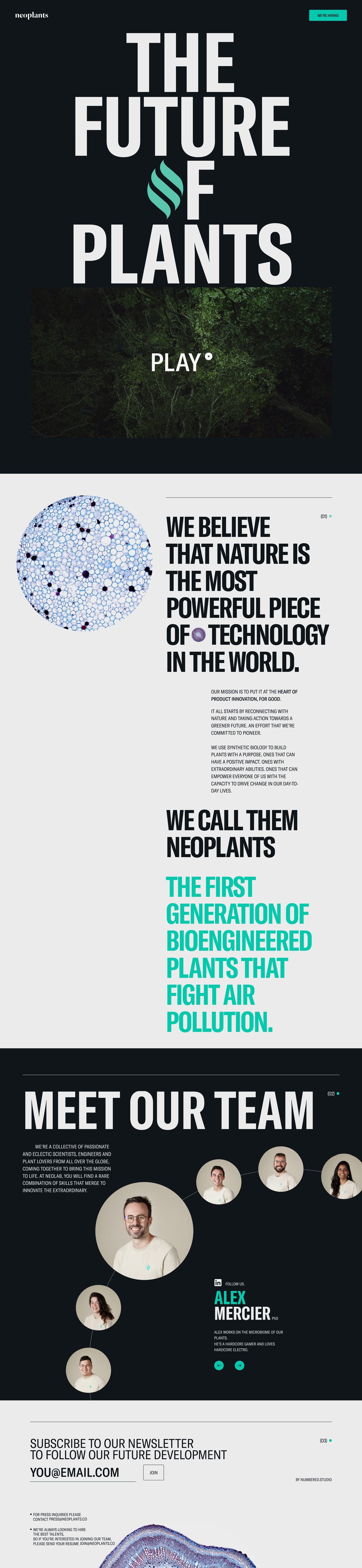 Neoplants Website Screenshot