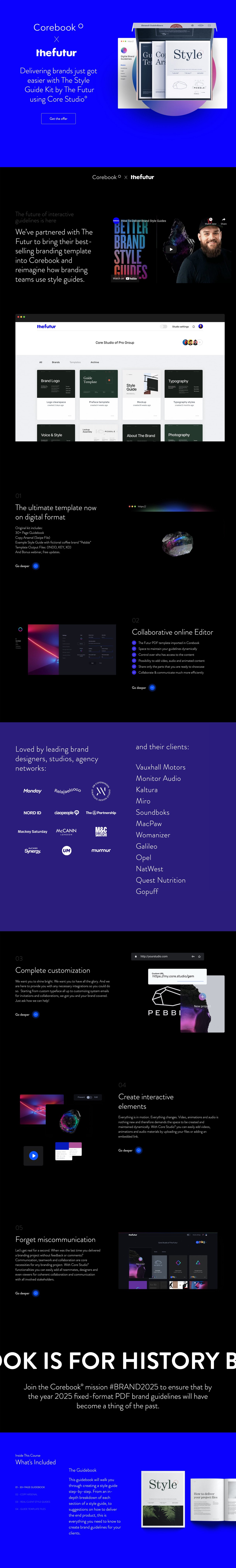 Corebook x The Futur Website Screenshot