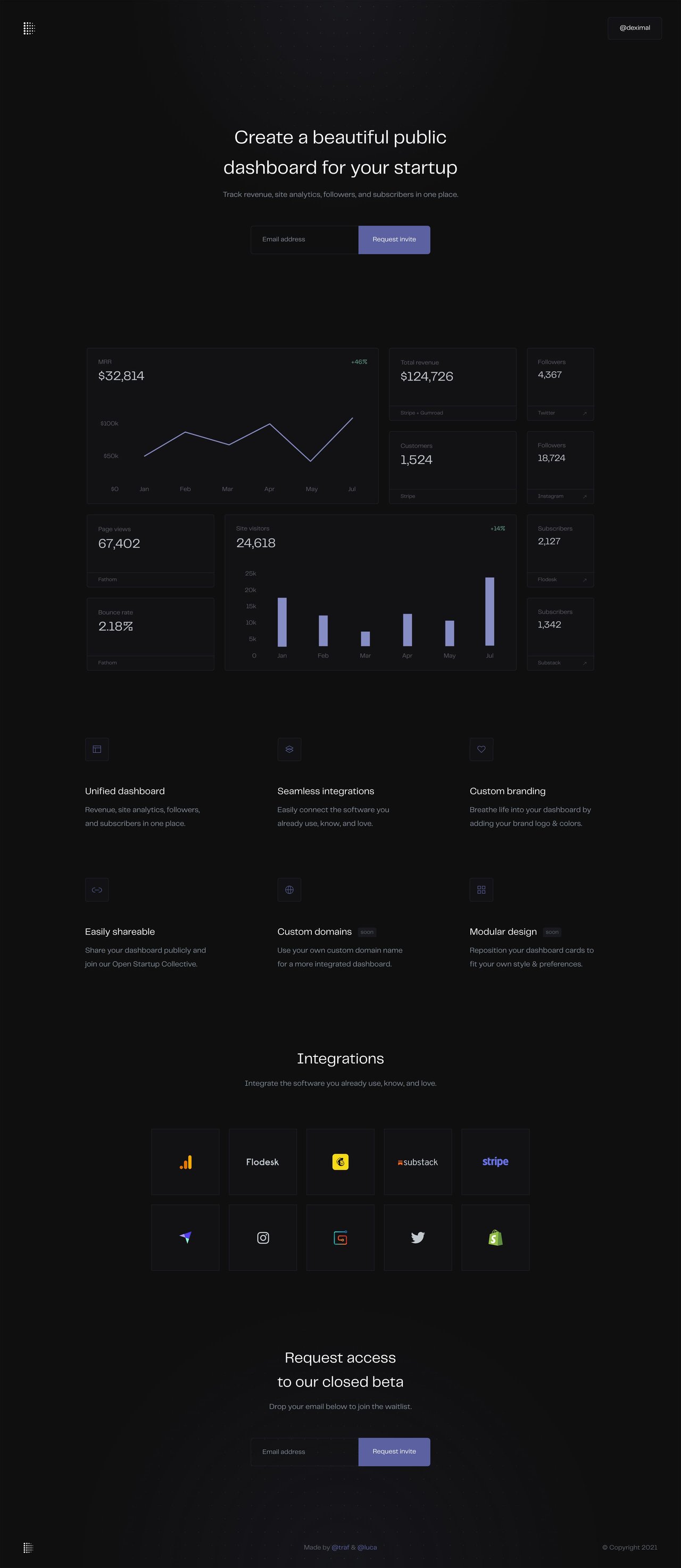 Deximal Website Screenshot